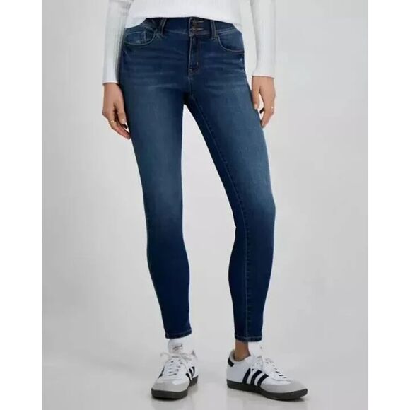Rewash Mid-Rise‎ Skinny Jeans Indigo Vintage Wash Booty-Lifting Denim Size 15 - Picture 1 of 3